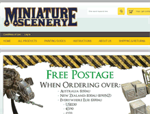 Tablet Screenshot of miniaturescenery.com